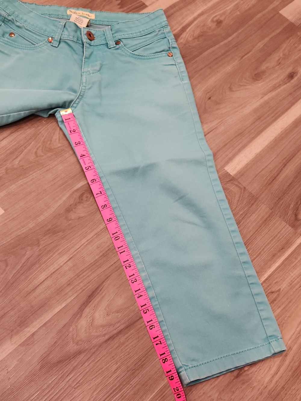 Turquoise Capris - Picture 5 of 5